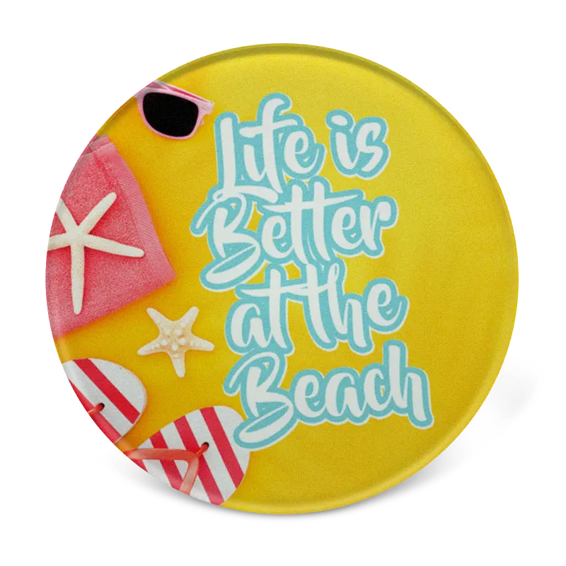 Round Glass Coaster 10cm (Personalised by You)