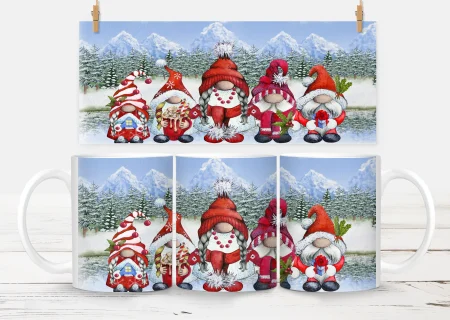 10oz Christmas Mug – White 3