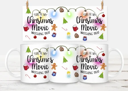 10oz Christmas Mug – White 4