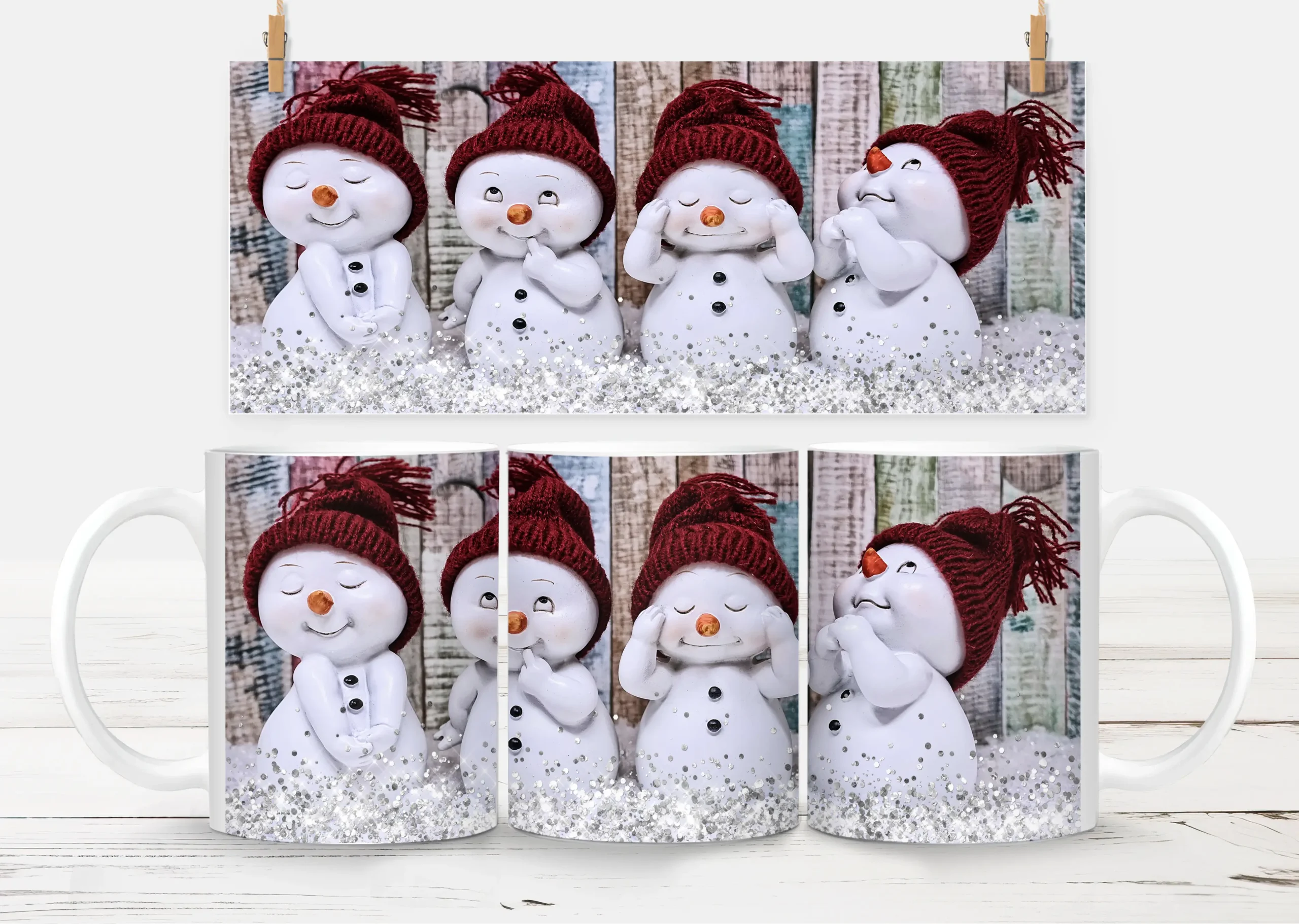 10oz Christmas Mug – White 10