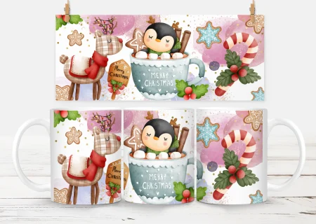 10oz Christmas Mug – White 16