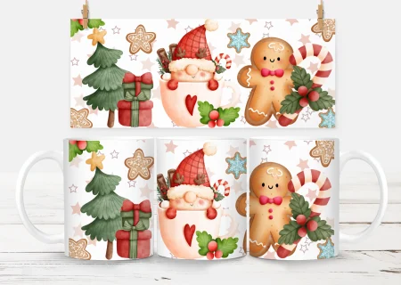 10oz Christmas Mug – White 15