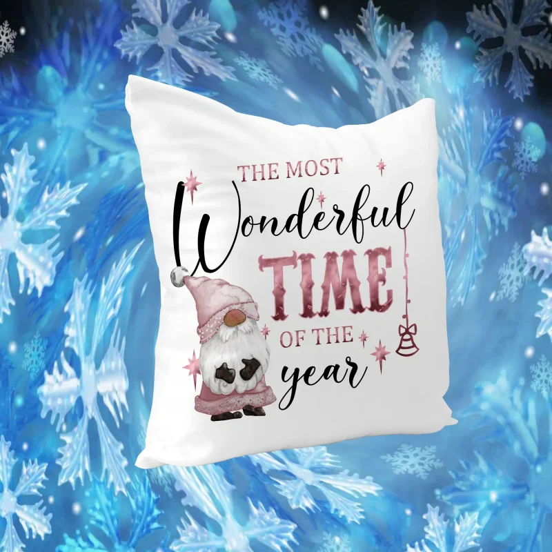 Small Cushion Cover & Insert 25 X 25CM (10 X 10″) White (Christmas