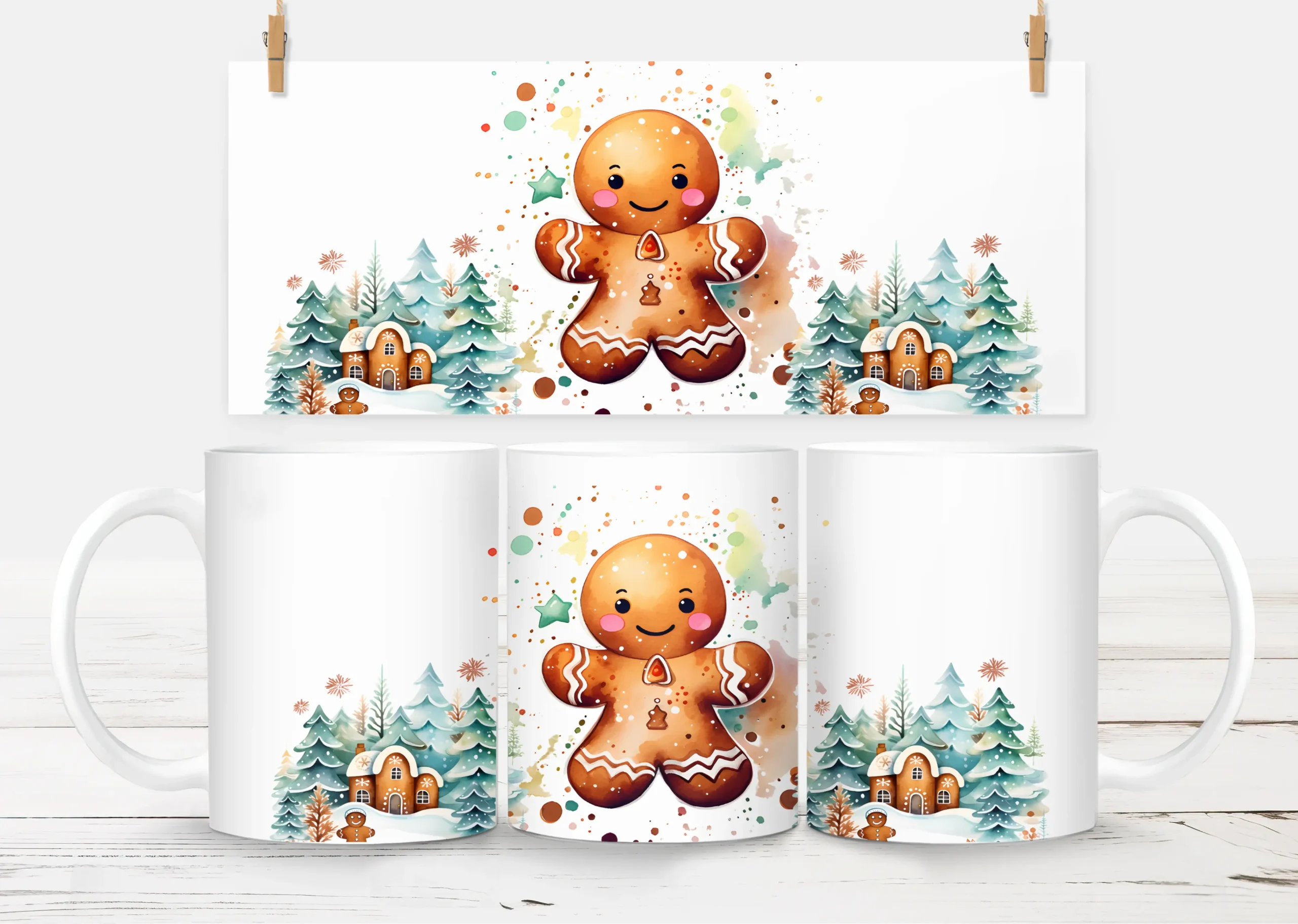 10oz Christmas Mug – White 21