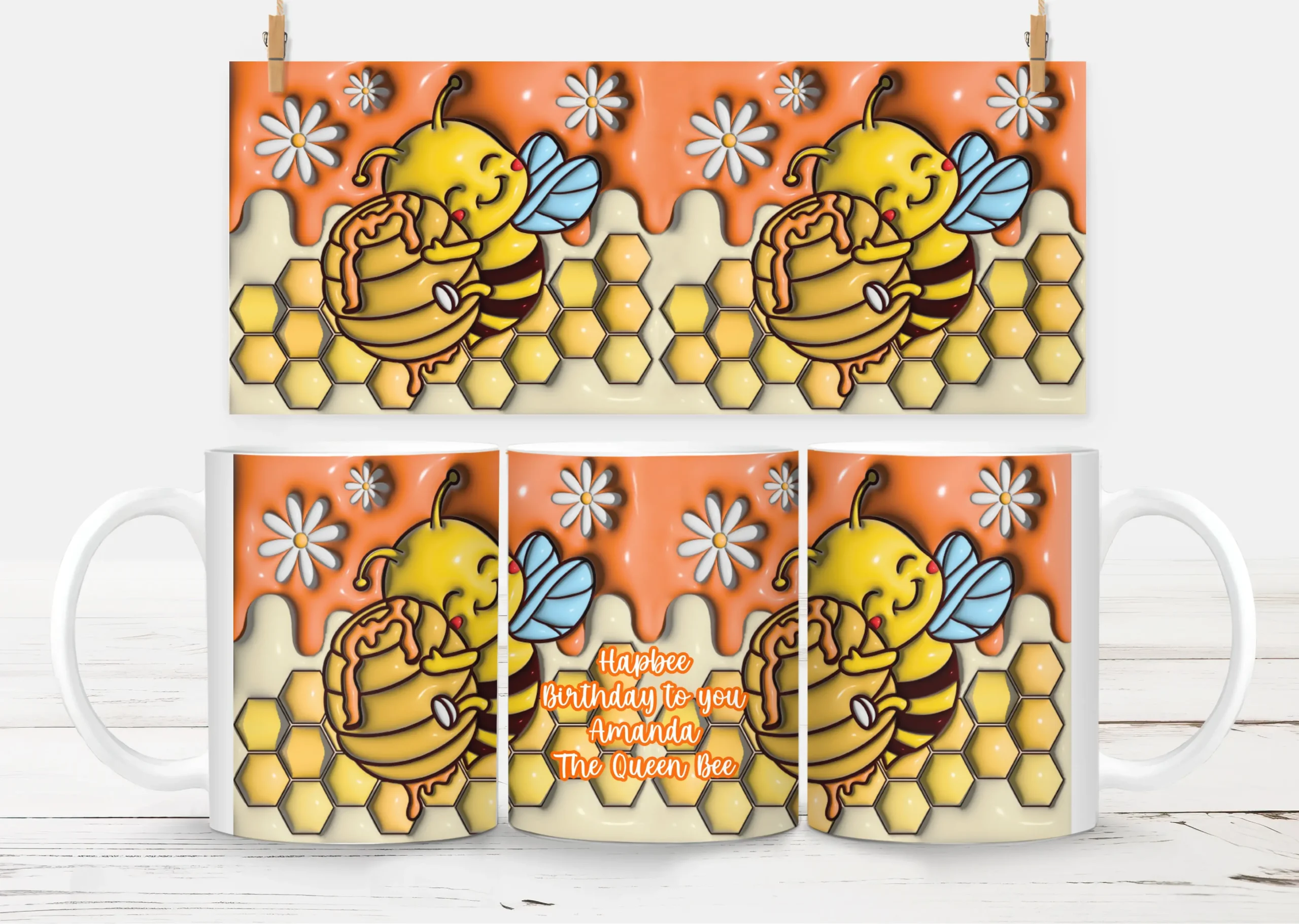 10oz Hapbee Birthday Mug – White