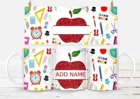 10oz Teacher Mug – White 1