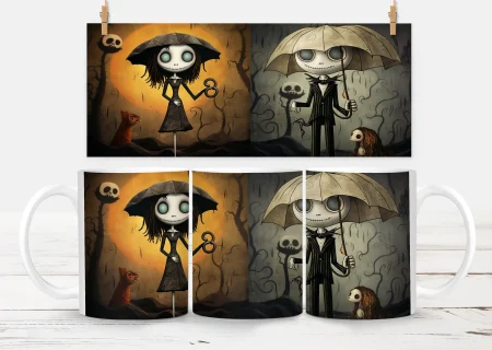 10oz Halloween Mug – White 15