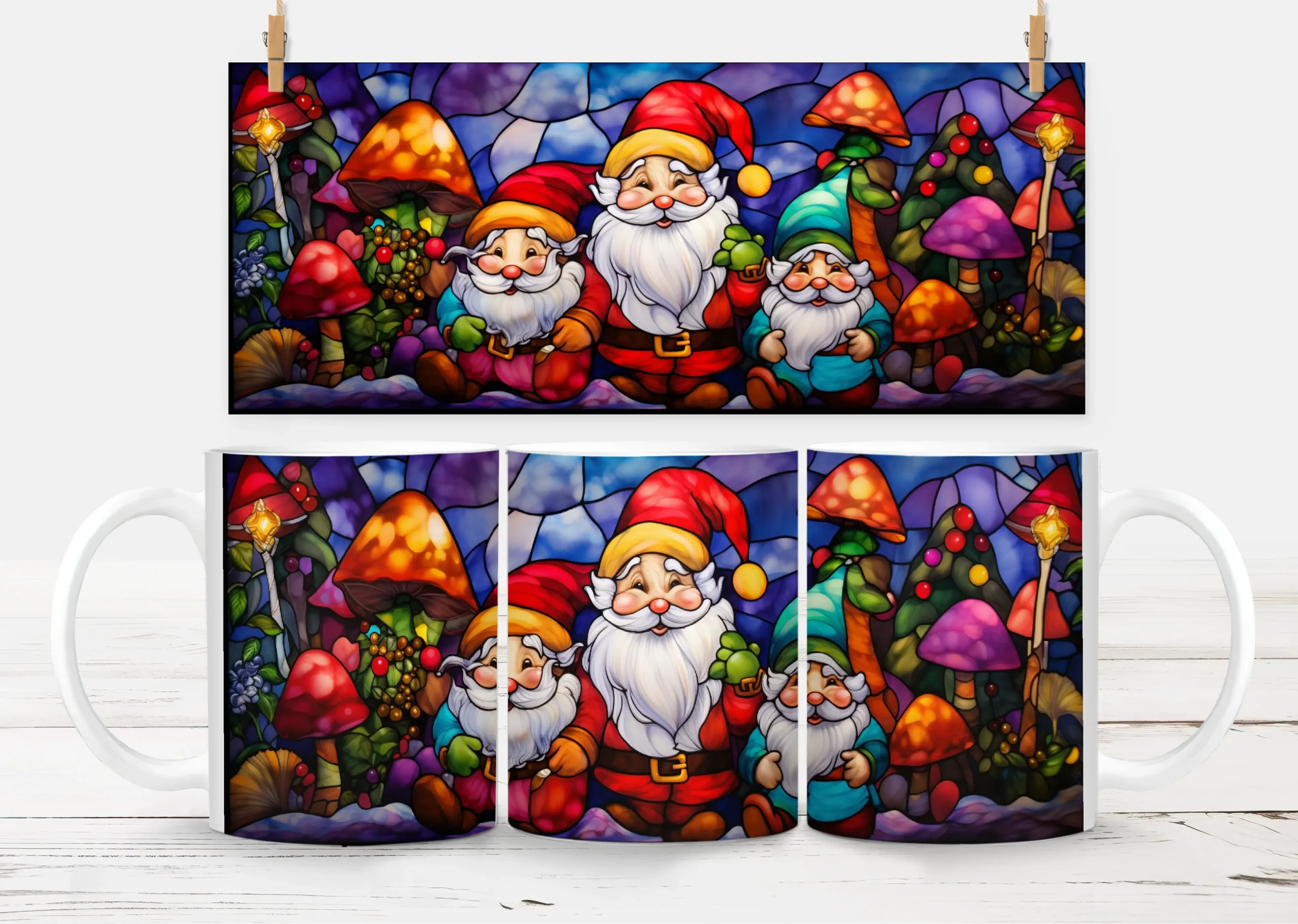 10oz Christmas Mug – White 23