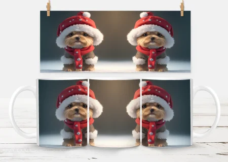 10oz Christmas Mug – White 27