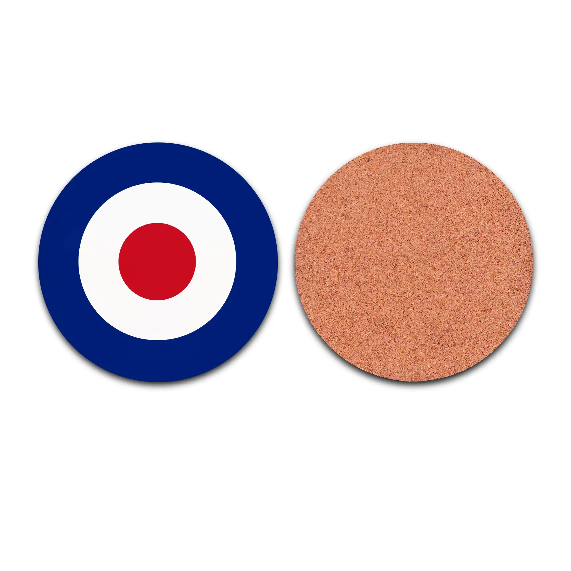 MDF 4 x Mod Cork Backed Coaster (9cm) Glossy