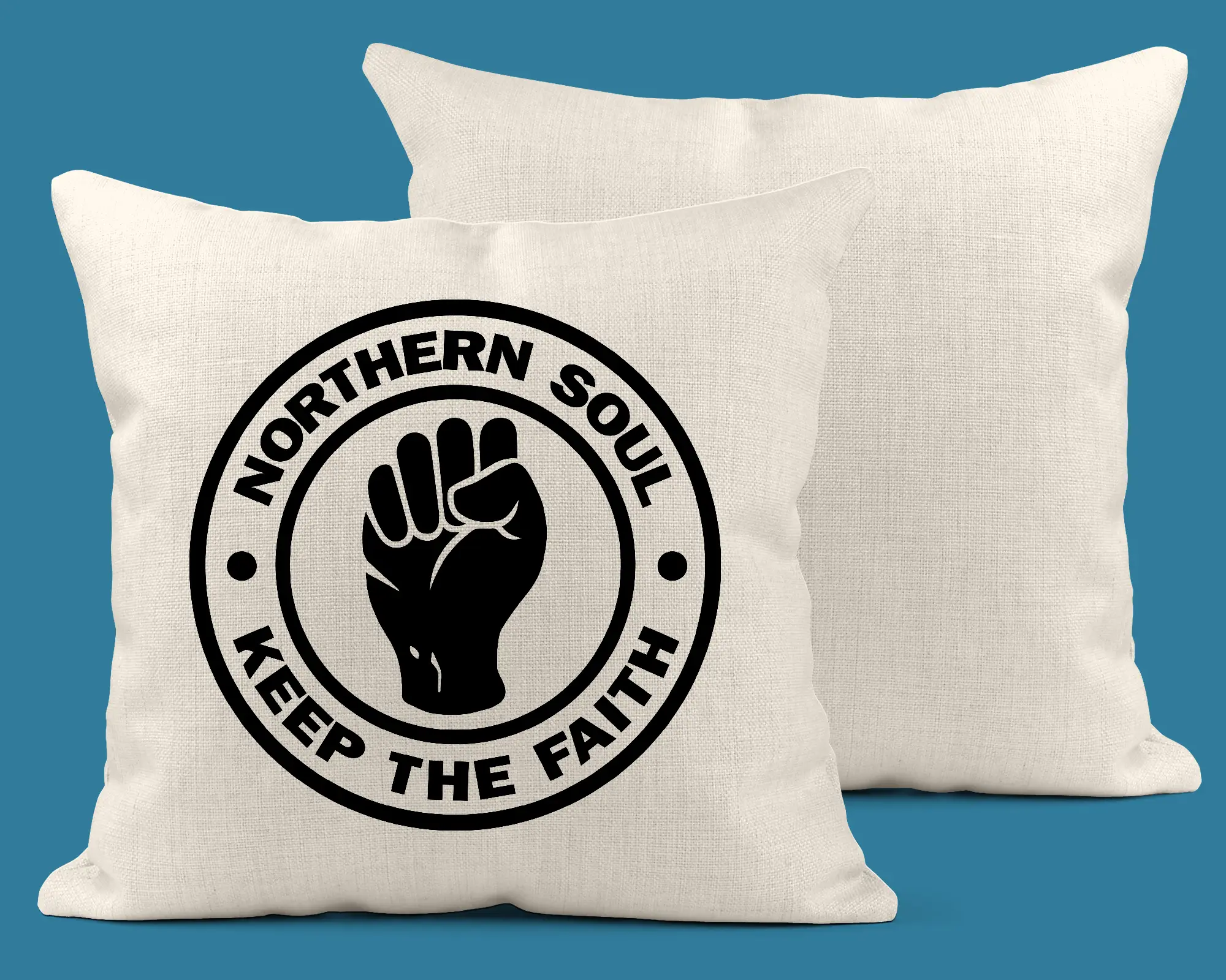 Linen Cushion cover & insert 40 x 40cm Northern Soul